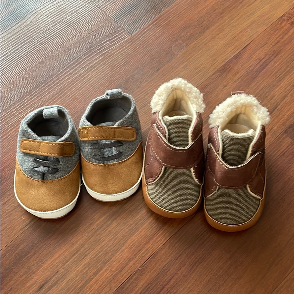 Stylish baby Shoes in Brown and Gray
